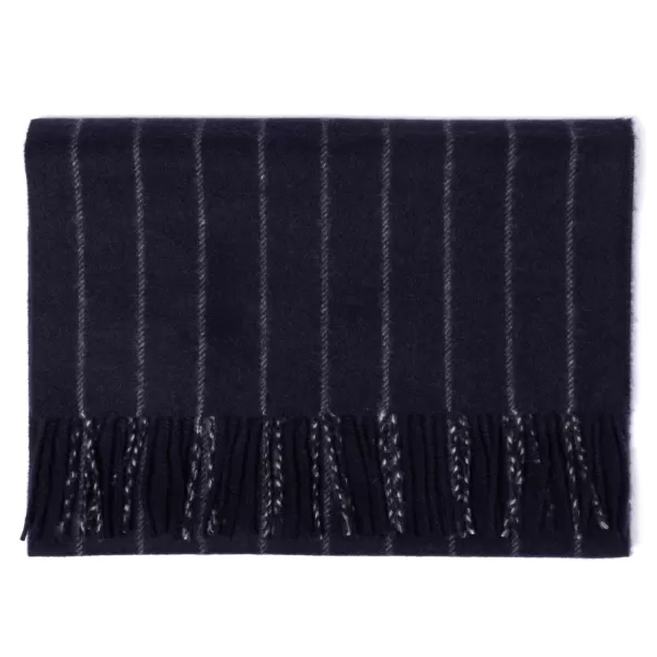 Joshua Ellis X Mj: New Jermyn Stripe Plaid Scarf In Pure Scottish Cash