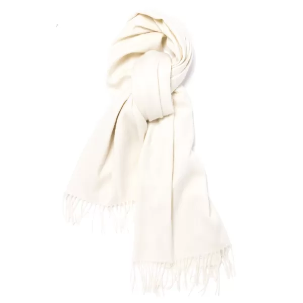 Joshua Ellis X Mj: Ripple Plain Stole Scarf In Pure Scottish Cashmere