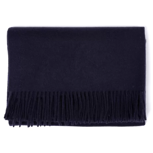 Joshua Ellis X Mj: Ripple Plain Stole Scarf In Pure Scottish Cashmere