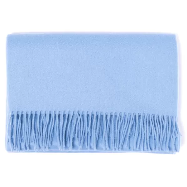 Joshua Ellis X Mj: Ripple Plain Stole Scarf In Pure Scottish Cashmere