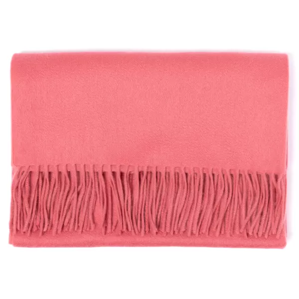 Joshua Ellis X Mj: Ripple Plain Stole Scarf In Pure Scottish Cashmere
