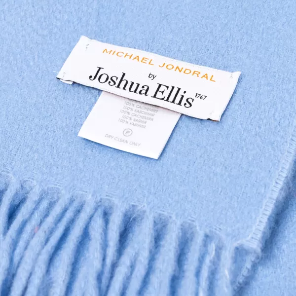 Joshua Ellis X Mj: Ripple Plain Stole Scarf In Pure Scottish Cashmere
