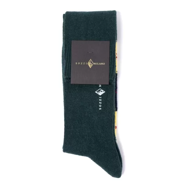 Sozzi Knee Sock "Argyle" From A Cashmere Blend