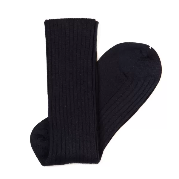Sozzi Knee Sock "Luxury Rib" Made Of Cashmere And Silk