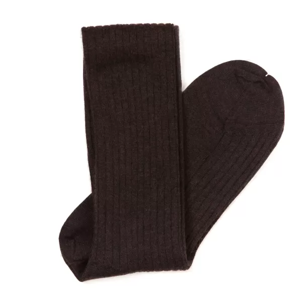 Sozzi Knee Sock "Luxury Rib" Made Of Cashmere And Silk