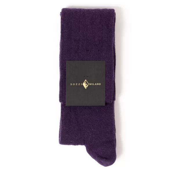 Sozzi Knee Sock "Wide Rib" From A Cashmere Blend