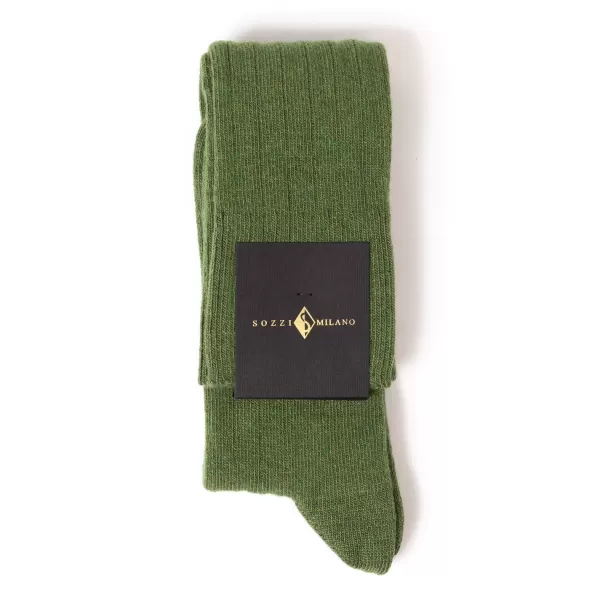 Sozzi Knee Sock "Wide Rib" From A Cashmere Blend
