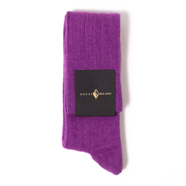 Sozzi Knee Socks "Wide Rib" Made Of Cashmere Blend