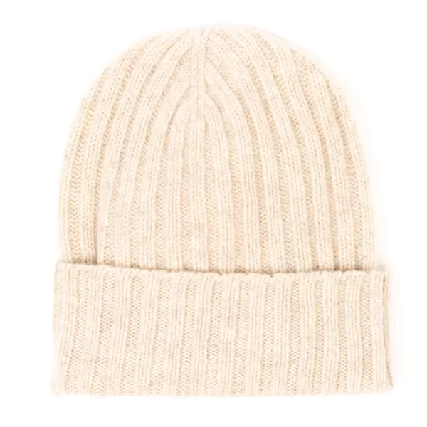 William Lockie Knitted Hat "Ribbed Hat" Made Of Pure Lambswool - 4 Ply