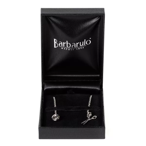 Barbarulo Napoli Lapel Chain "Sartorial Scissor" Made Of Sterling Silver - Purely Handc
