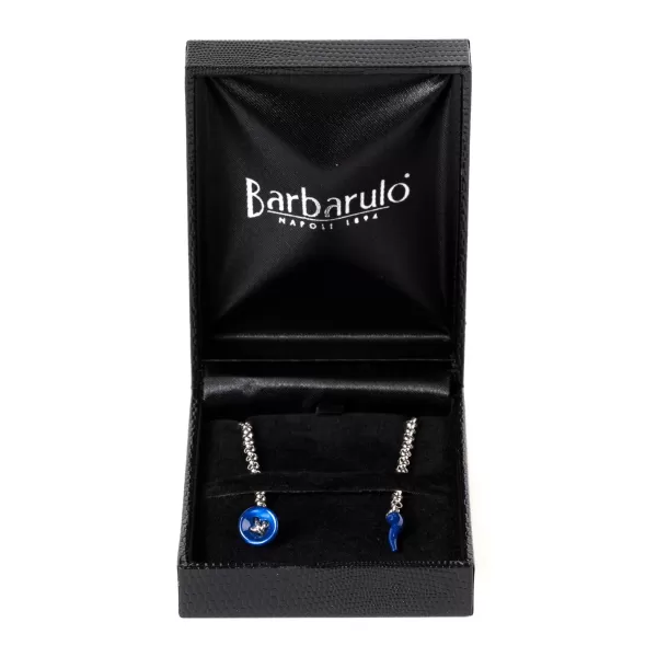 Barbarulo Napoli Lapel Chain "Zappa Di Gallina" Made Of Sterling Silver - Purely Handcr
