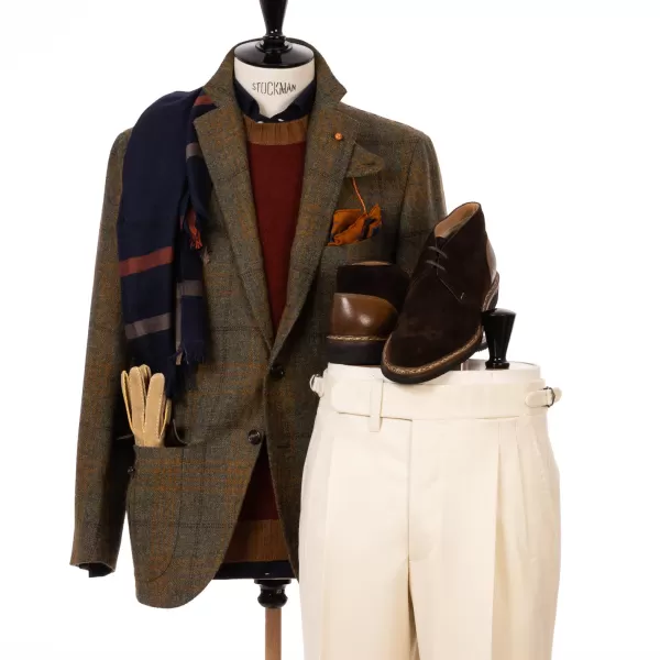 Cesare Attolini Limited Edition: Jacket "Luxury Hunter" Made Of Pure Wool From Fox Bro