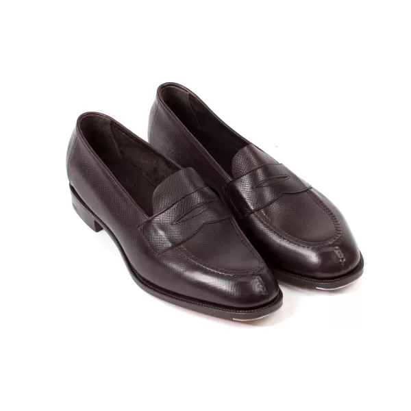 Edward Green Limited Edition: Penny Loafer "Unlined Harrow" In French Calf-Suede -