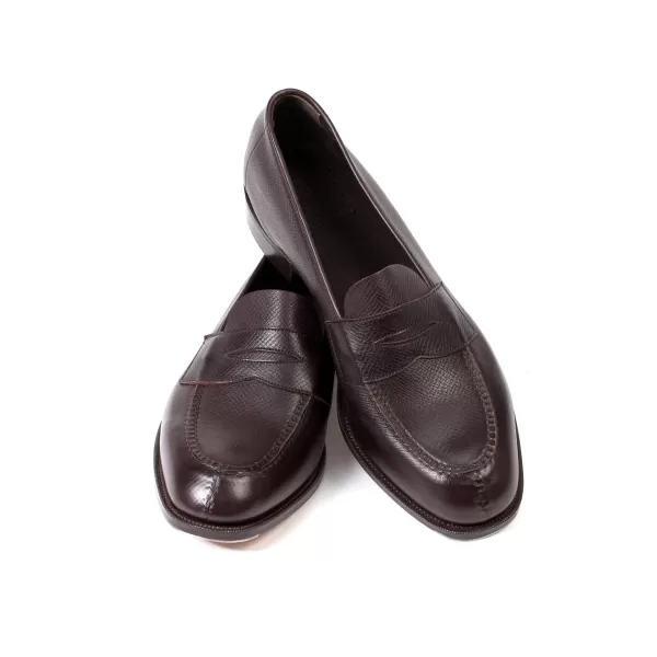 Edward Green Limited Edition: Penny Loafer "Unlined Harrow" In French Calf-Suede -