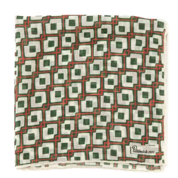 Petronius Limited Edition: Pocket Square "Vintage 55" Made Of Wool And Silk
