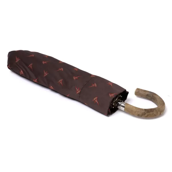 Maglia Limited Edition: Pocket Umbrella "Flying Ducks" With Ash Wood Handle