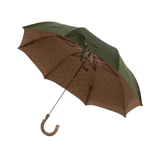 Maglia Limited Edition: Pocket Umbrella "Flying Ducks" With Ash Wood Handle