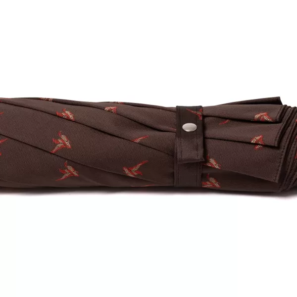 Maglia Limited Edition: Pocket Umbrella "Flying Ducks" With Ash Wood Handle