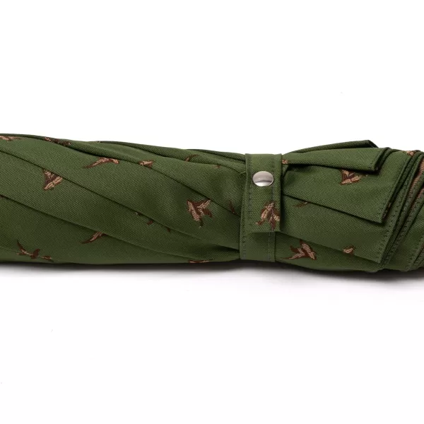Maglia Limited Edition: Pocket Umbrella "Flying Ducks" With Ash Wood Handle