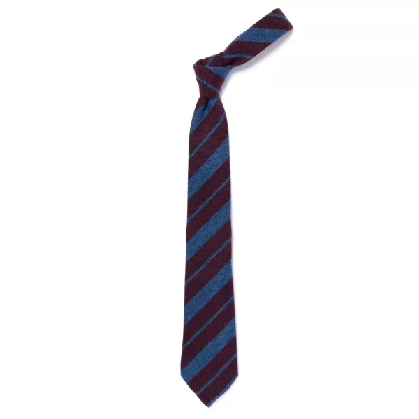 Cesare Attolini Limited Edition: Tie "Multipla Strisce" Of Pure Cashmere - Handrolled