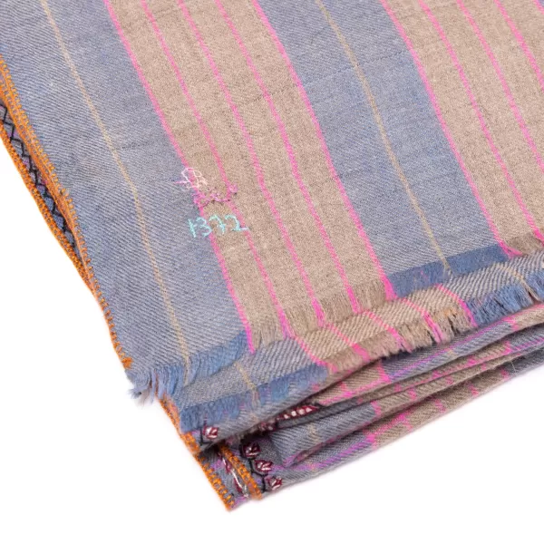 Yaser Shaw Mj Scarf "Shimla" Made Of Finest Hand Embroidered Pashmina Cashmere -