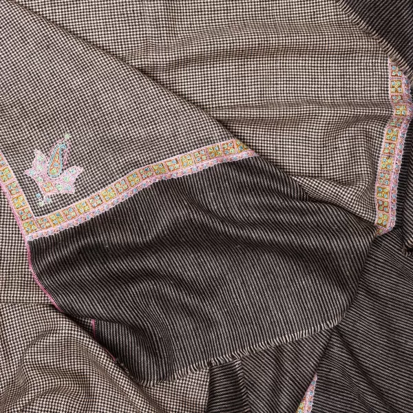 Yaser Shaw Mj Scarf "Varansi" Made Of Finest Hand Embroidered Pashmina Cashmere -