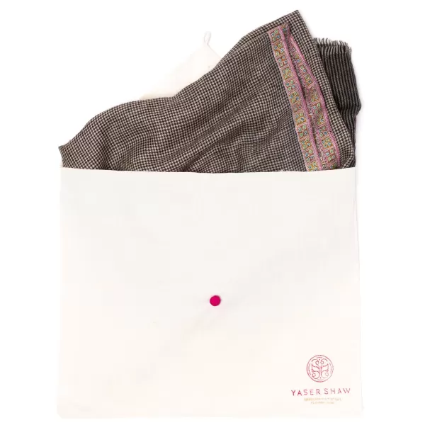 Yaser Shaw Mj Scarf "Varansi" Made Of Finest Hand Embroidered Pashmina Cashmere -