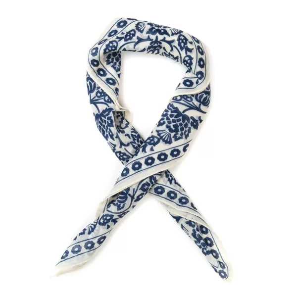 Anderson u0026 Sheppard Neck-Square "Provence Geometric" Made Of Cashmere And Silk