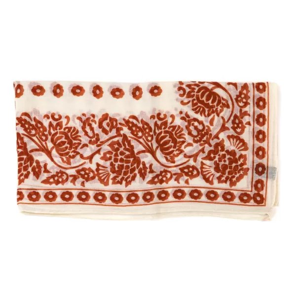 Anderson u0026 Sheppard Neck-Square "Provence Geometric" Made Of Cashmere And Silk