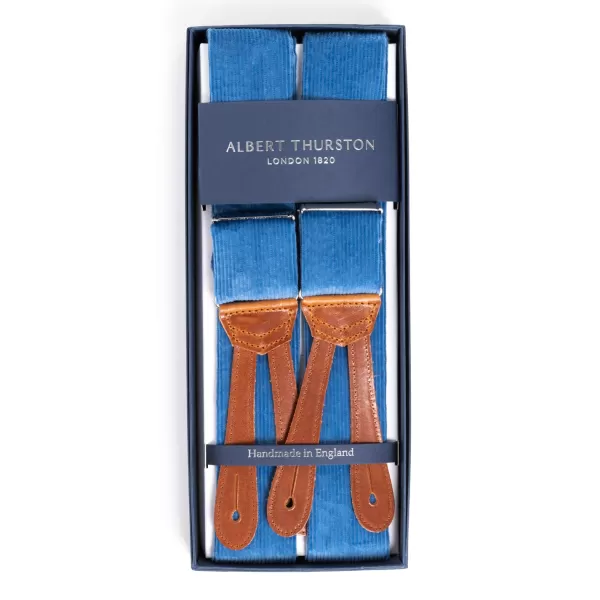 Albert Thurston Needlecord Suspenders With Buttons