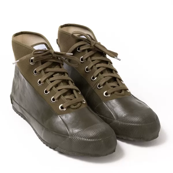 Specials X MJ Novesta X Mj: Olivfarbener Bootee "Rubber Sneaker"