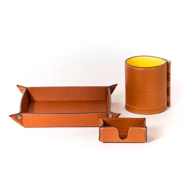 Felisi Office Organizer "Card Holder" From Saddle Leather - Handcrafted