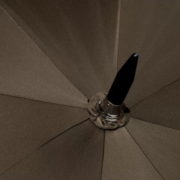 Maglia Olive-Colored Sporty Umbrella With Hand-Sewn Leather Handle