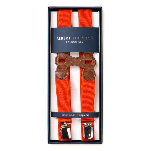 Albert Thurston Orange Elastic Braces "Infinity" With Clips