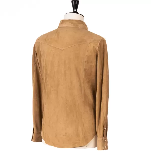 Rifugio Overshirt "Italo Western" Made Of Finest Goatskin - Handmade