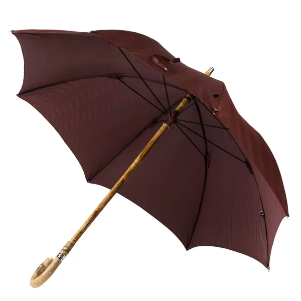 Maglia Patterned Cane Umbrella "Lord" With Handle Ash Wood Natural - Purely H