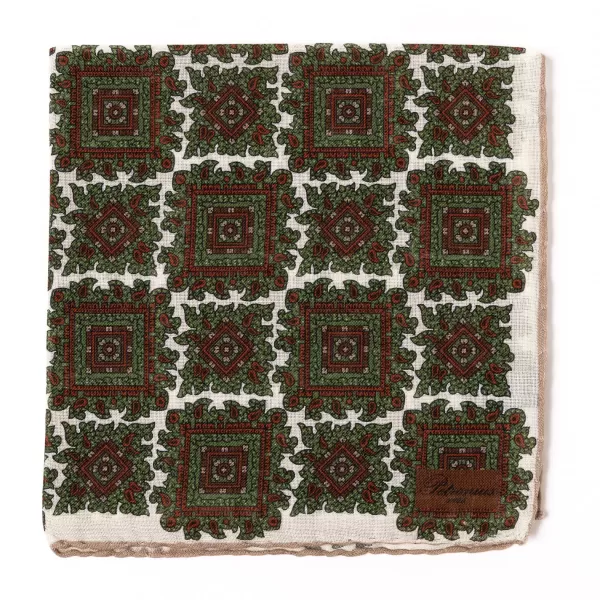 Petronius Pocket Square "Vintage 58" Made Of Wool And Silk