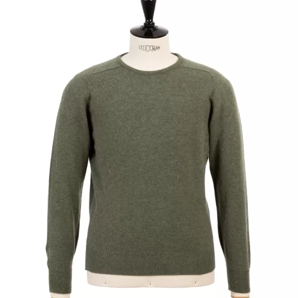 William Lockie Pure Geelong Lambswool "Leven Crew" Sweater - 2 Ply
