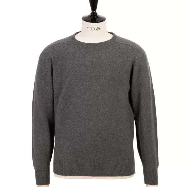 William Lockie Pure Geelong Lambswool "Leven Crew" Sweater - 2 Ply