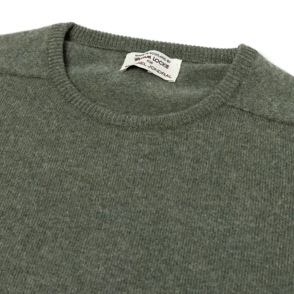 William Lockie Pure Geelong Lambswool "Leven Crew" Sweater - 2 Ply