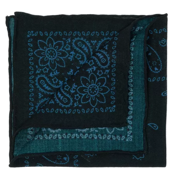 Cesare Attolini Pure Wool Pocket Square "Reni E Paisley