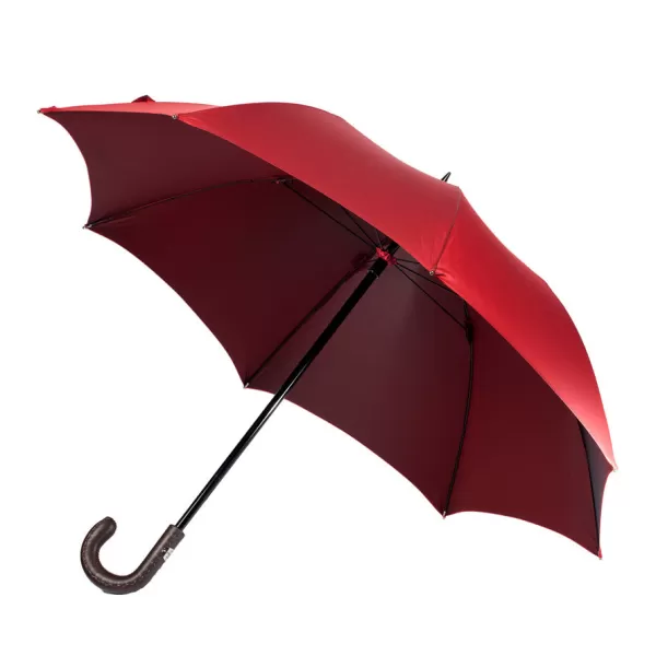 Maglia Red Sporty Umbrella With Hand-Sewn Leather Handle