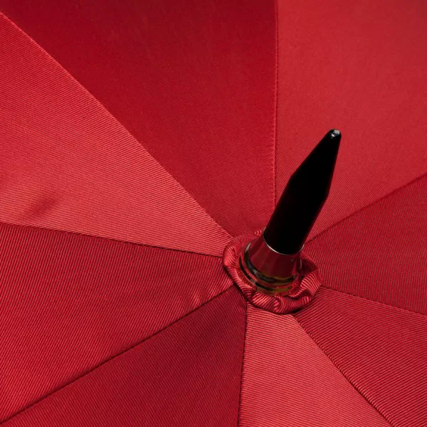 Maglia Red Sporty Umbrella With Hand-Sewn Leather Handle