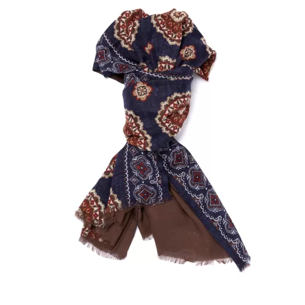 Rosi Collection X Mj: Modal And Cashmere "Round Geometric" Tube Scarf