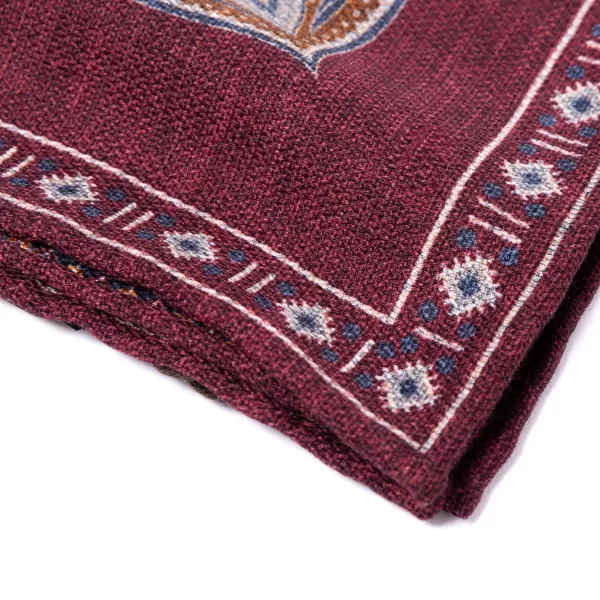 Manifatture Rosi Rosi Collection X Mj: Pocket Square "Paisley Square Double Print" In P