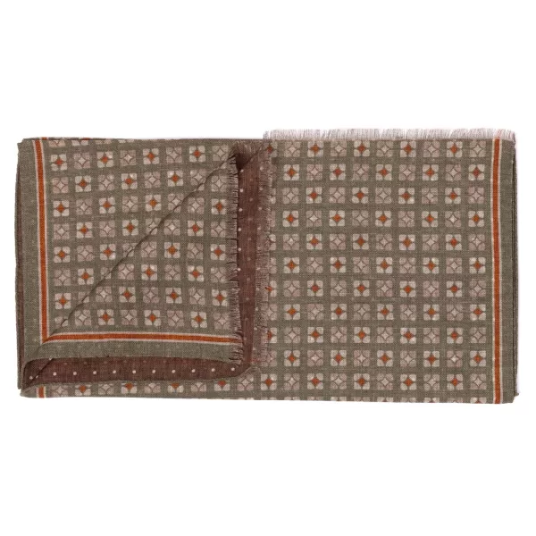 Manifatture Rosi Rosi Collection X Mj: Scarf "Bormio Double" In Merino Wool And Cashmer