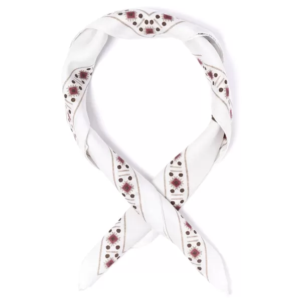 Manifatture Rosi Rosi Collection X Mj: Wild Paisley Neck-Square Scarf In Cotton And Sil