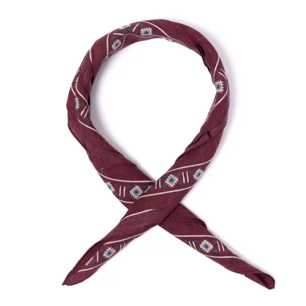 Manifatture Rosi Rosi Collection X Mj: Wild Paisley Neck-Square Scarf In Cotton And Sil