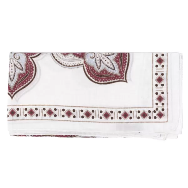 Manifatture Rosi Rosi Collection X Mj: Wild Paisley Neck-Square Scarf In Cotton And Sil