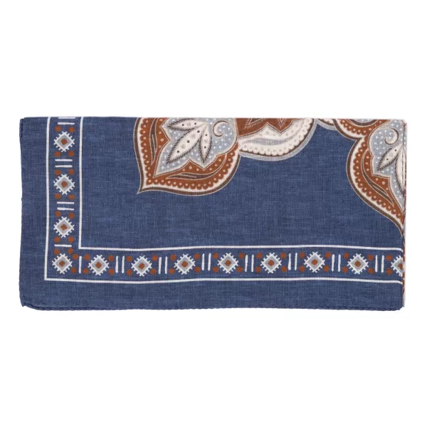 Manifatture Rosi Rosi Collection X Mj: Wild Paisley Neck-Square Scarf In Cotton And Sil